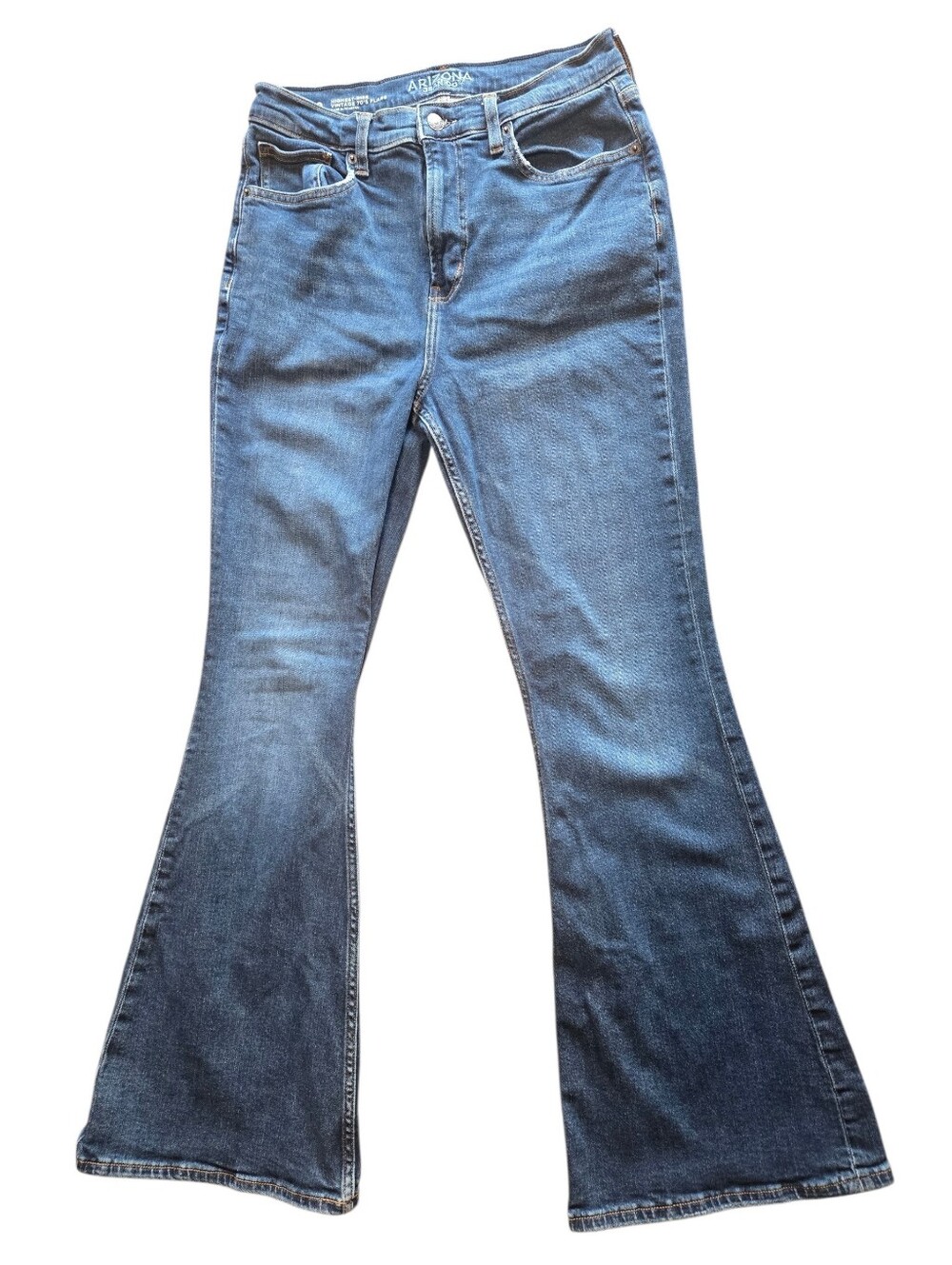 Arizona Highest Rise Vintage Flare Jeans, Size 9 Juniors, Boho Hippie Y2k 90s